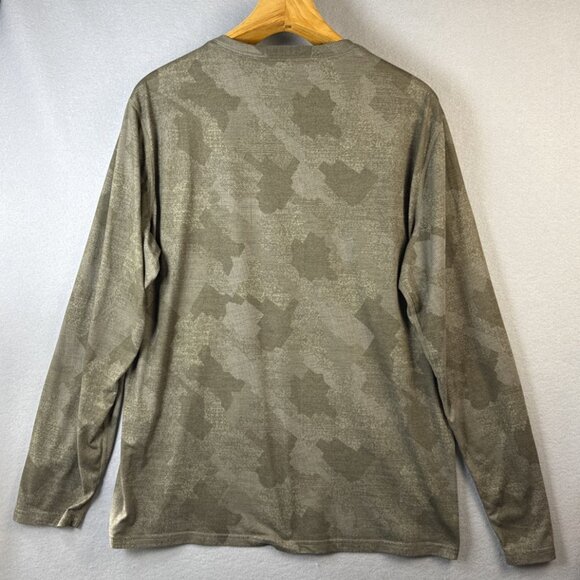 Prana Top Women’s Size XL Camo Printed Long Sleeve Pullover Tee Shirt Athleisure - Picture 8 of 9